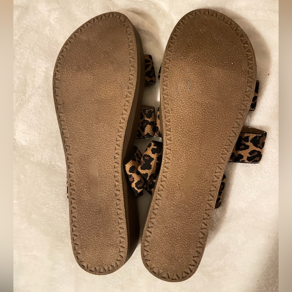 Report Froyobutter Leopard Print Strappy Platform… - image 2